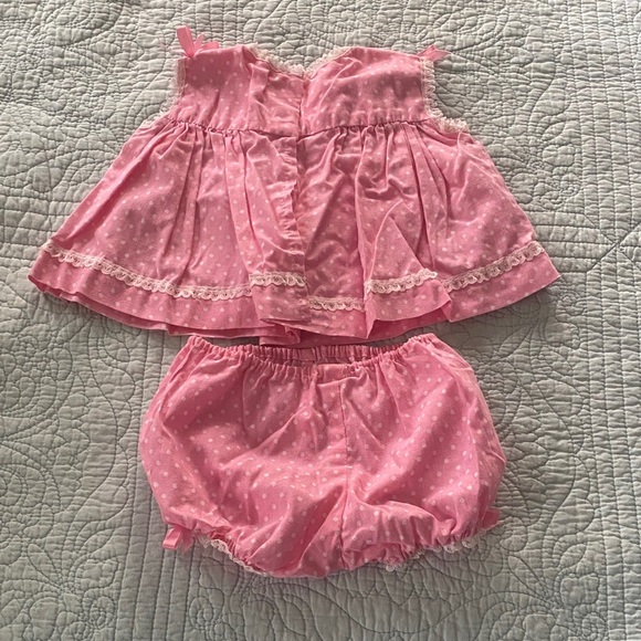 Pink Ruffled Baby Dress Set - Picture 3 of 3